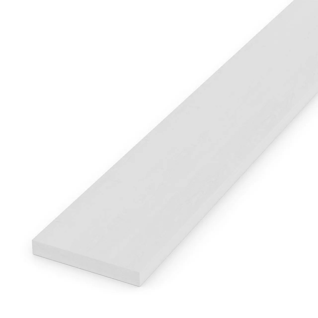 The Go Build 1 in. x 6 in. x 16 ft. Trim Board is a primed, finger-jointed pine board with smooth surfaces, shown on a plain white background.
